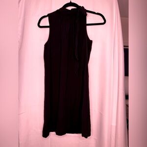 NWT Ann Taylor Black Halter Mini Dress
